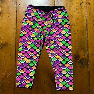 Monster Muffin capri small roller derby  dance gymnastics mermaid high waisted